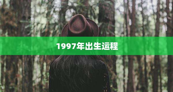 1997年出生运程