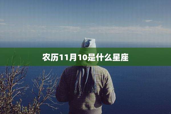 农历11月10是什么星座