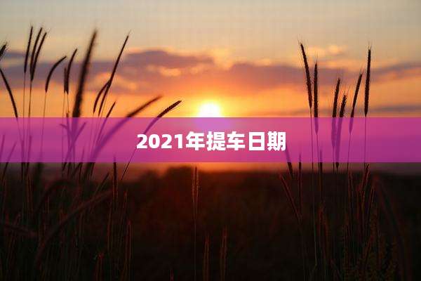 2021年提车日期