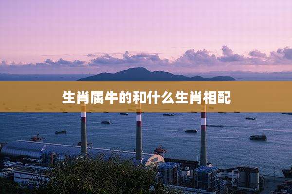 生肖属牛的和什么生肖相配