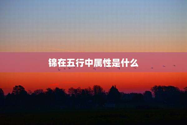锦在五行中属性是什么