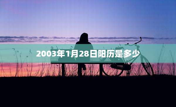 2003年1月28日阳历是多少