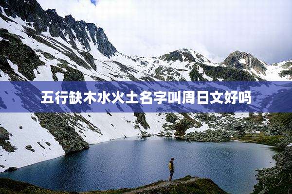 五行缺木水火土名字叫周日文好吗