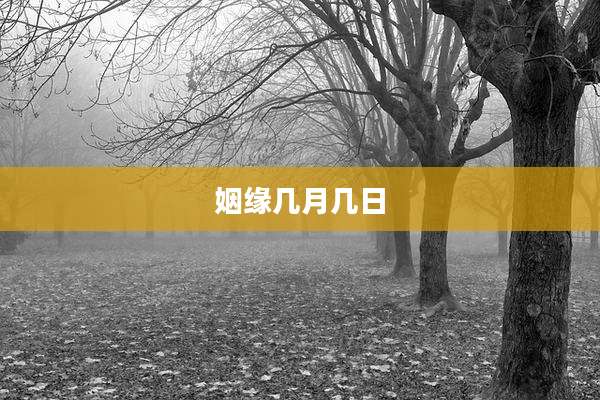 姻缘几月几日