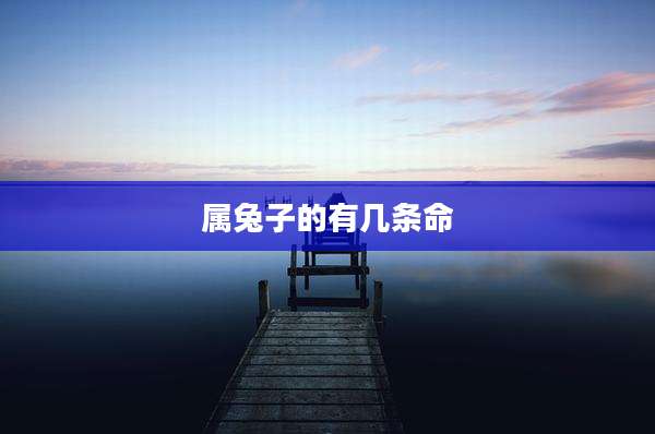 属兔子的有几条命