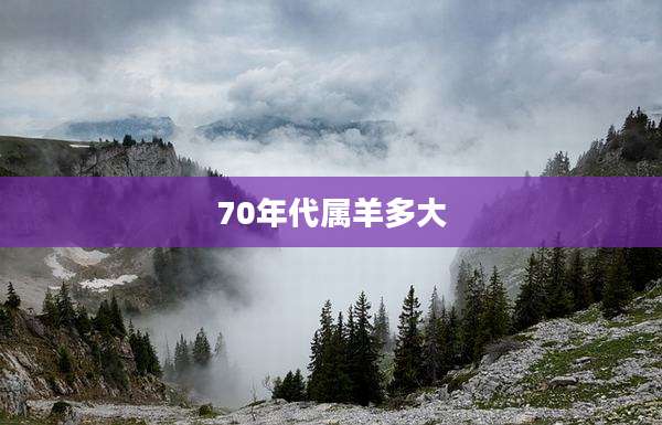 70年代属羊多大