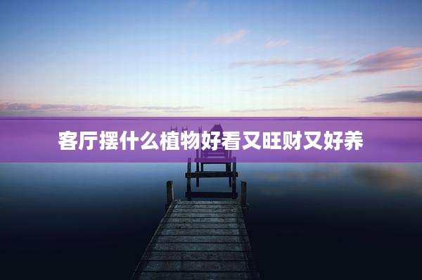 客厅摆什么植物好看又旺财又好养