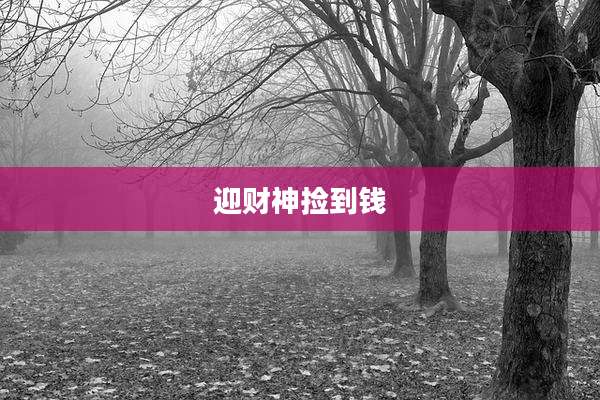 迎财神捡到钱