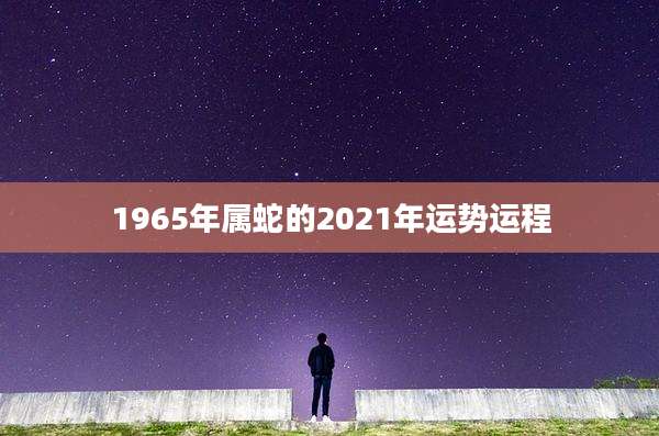 1965年属蛇的2021年运势运程
