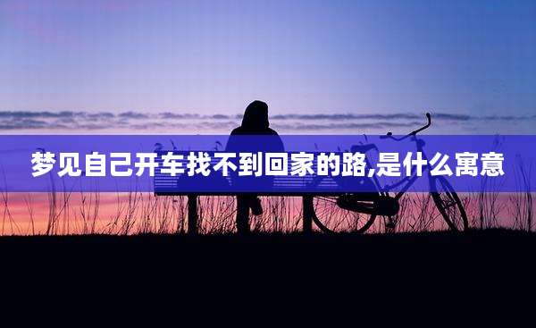 梦见自己开车找不到回家的路,是什么寓意