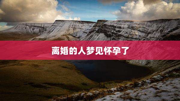 离婚的人梦见怀孕了