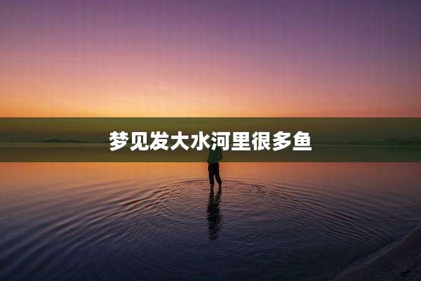 梦见发大水河里很多鱼