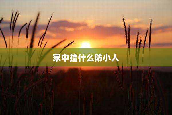 家中挂什么防小人