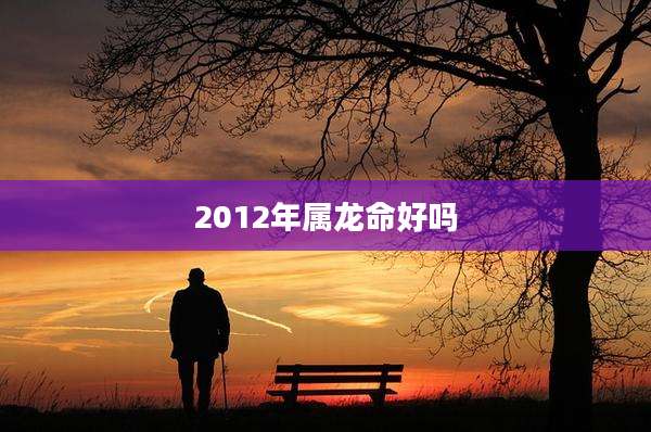 2012年属龙命好吗