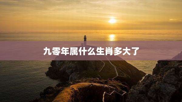 九零年属什么生肖多大了