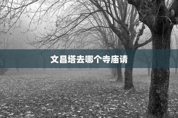文昌塔去哪个寺庙请