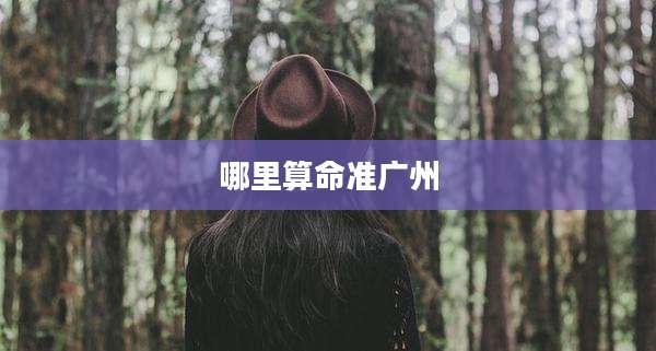 哪里算命准广州