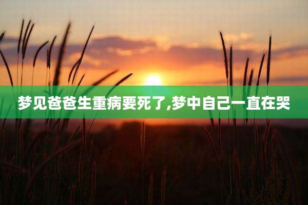 梦见爸爸生重病要死了,梦中自己一直在哭
