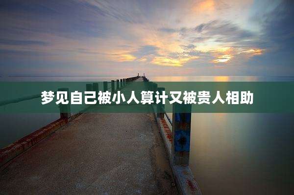 梦见自己被小人算计又被贵人相助