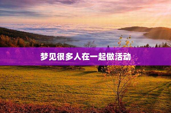 梦见很多人在一起做活动
