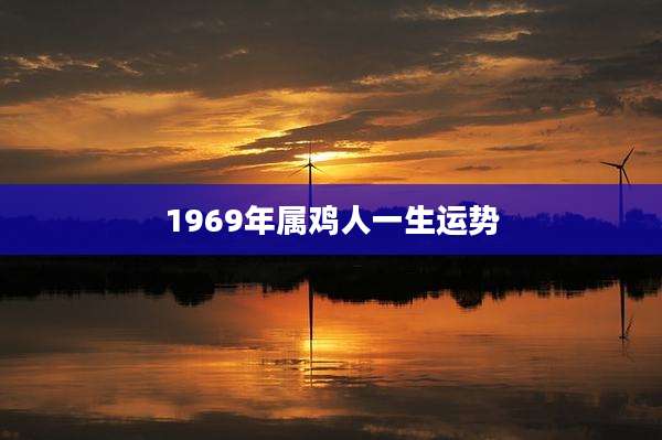 1969年属鸡人一生运势