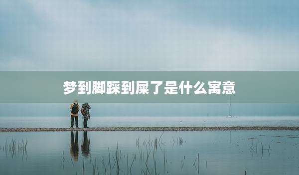 梦到脚踩到屎了是什么寓意
