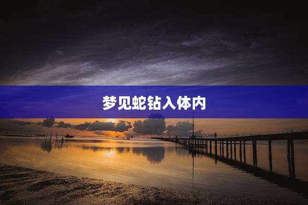 梦见蛇钻入体内
