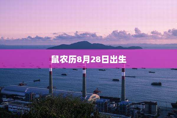 鼠农历8月28日出生