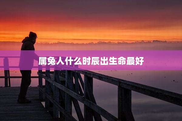 属兔人什么时辰出生命最好