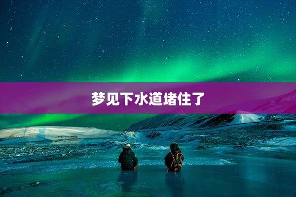 梦见下水道堵住了