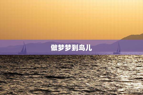 做梦梦到鸟儿