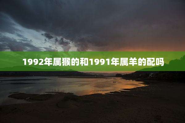 1992年属猴的和1991年属羊的配吗