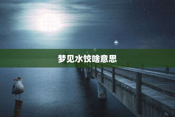 梦见水饺啥意思