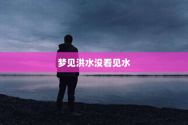 梦见洪水没看见水