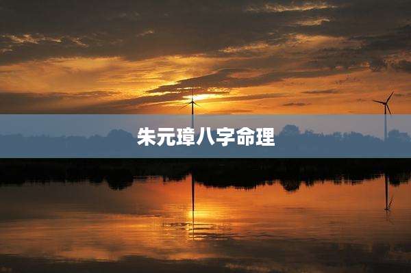朱元璋八字命理