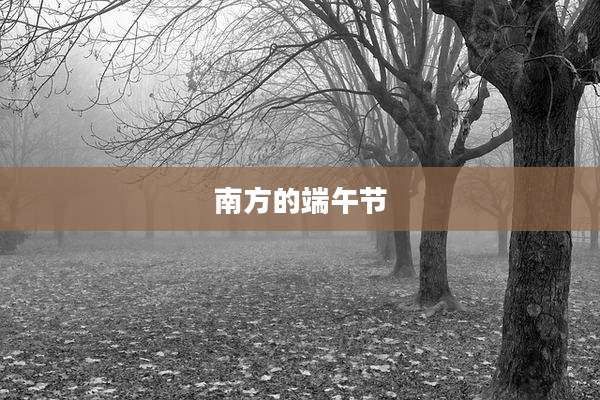 南方的端午节