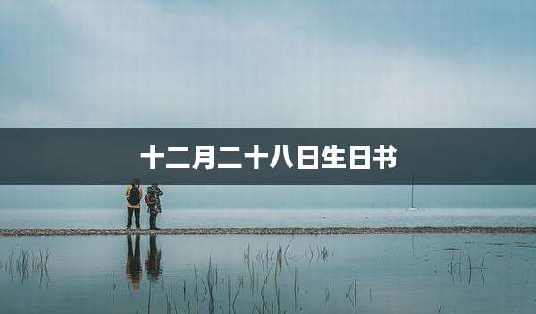 十二月二十八日生日书