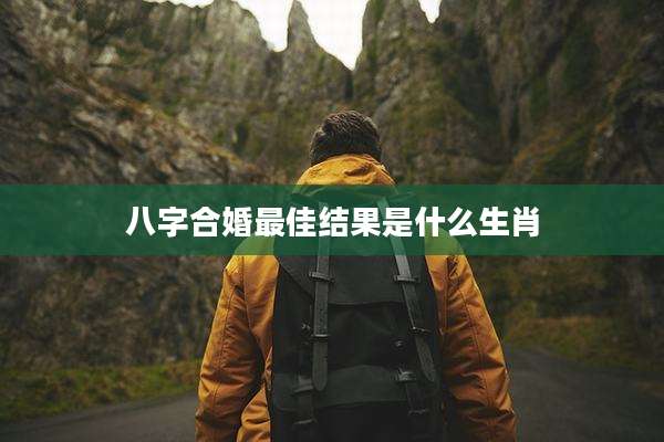 八字合婚最佳结果是什么生肖