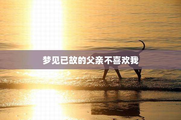 梦见已故的父亲不喜欢我