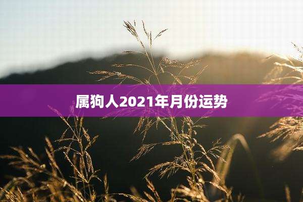 属狗人2021年月份运势