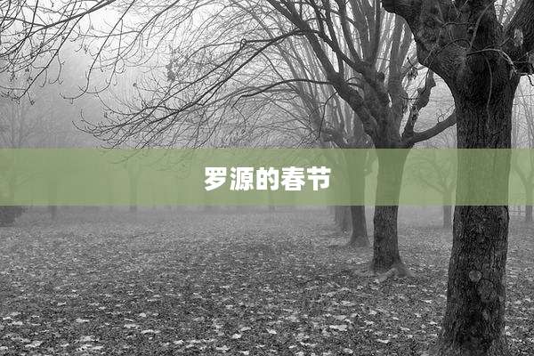 罗源的春节