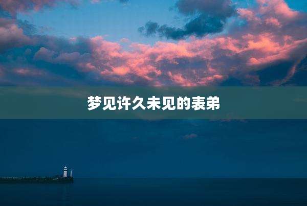 梦见许久未见的表弟