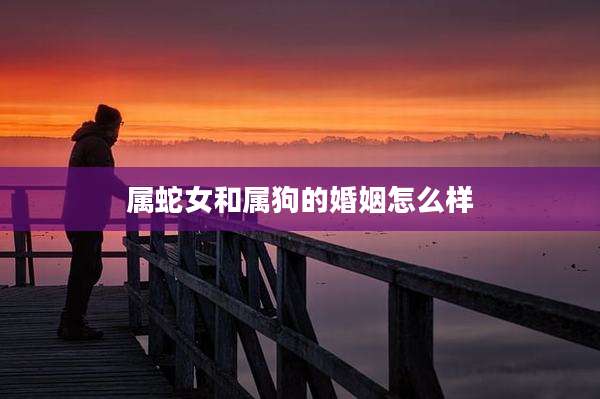 属蛇女和属狗的婚姻怎么样
