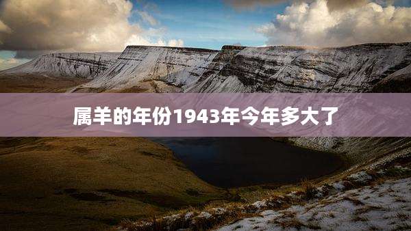 属羊的年份1943年今年多大了