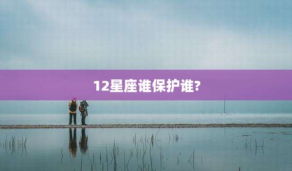 12星座谁保护谁?