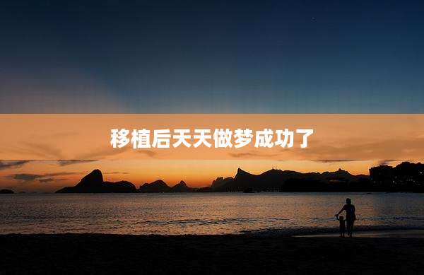 移植后天天做梦成功了