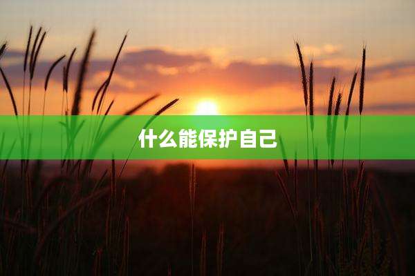 什么能保护自己