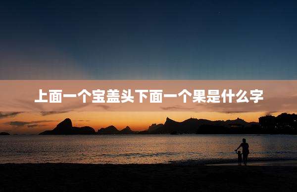 上面一个宝盖头下面一个果是什么字
