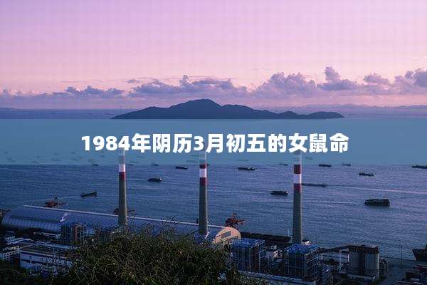 1984年阴历3月初五的女鼠命