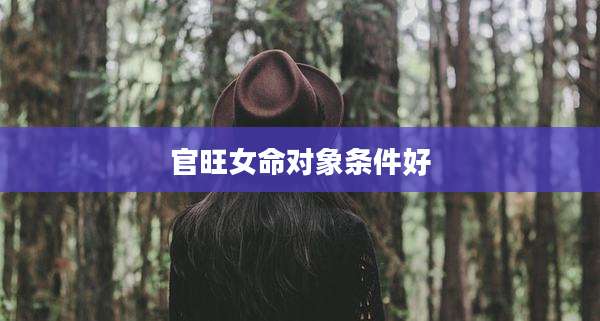 官旺女命对象条件好